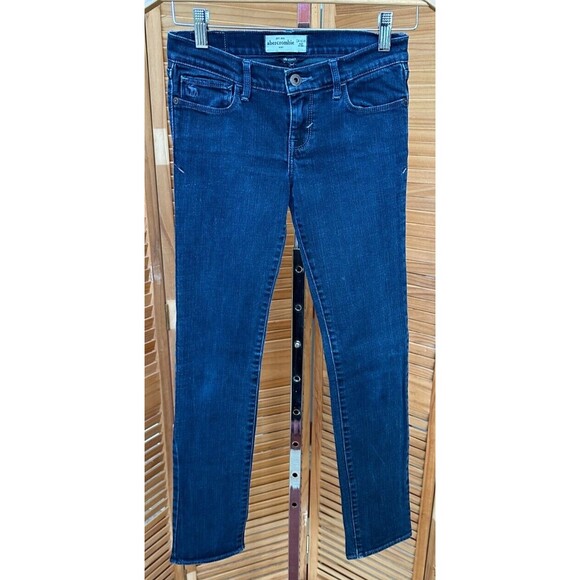 Abercrombie Kids Girls Maddy Stretch Denim Straight Leg Jeans Size 14 Slim - Picture 1 of 6